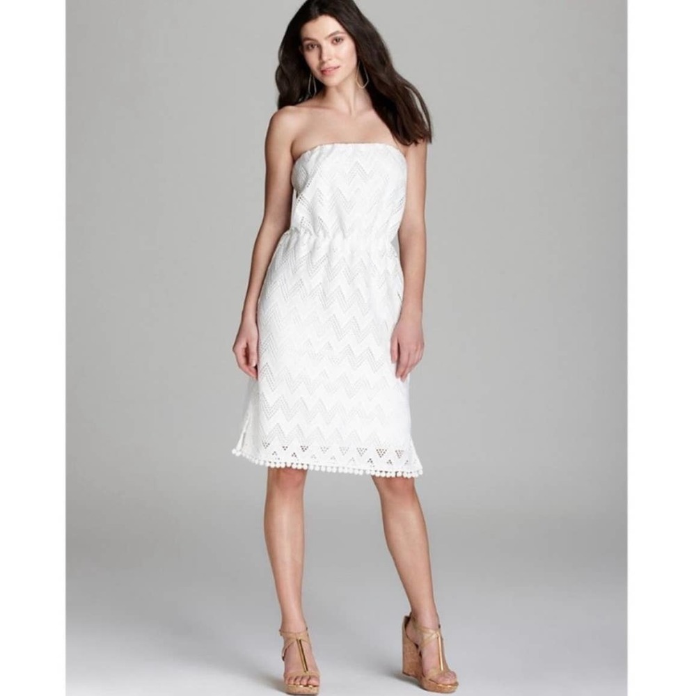 Lilly Pulitzer Holly Strapless Eyelet Dress
